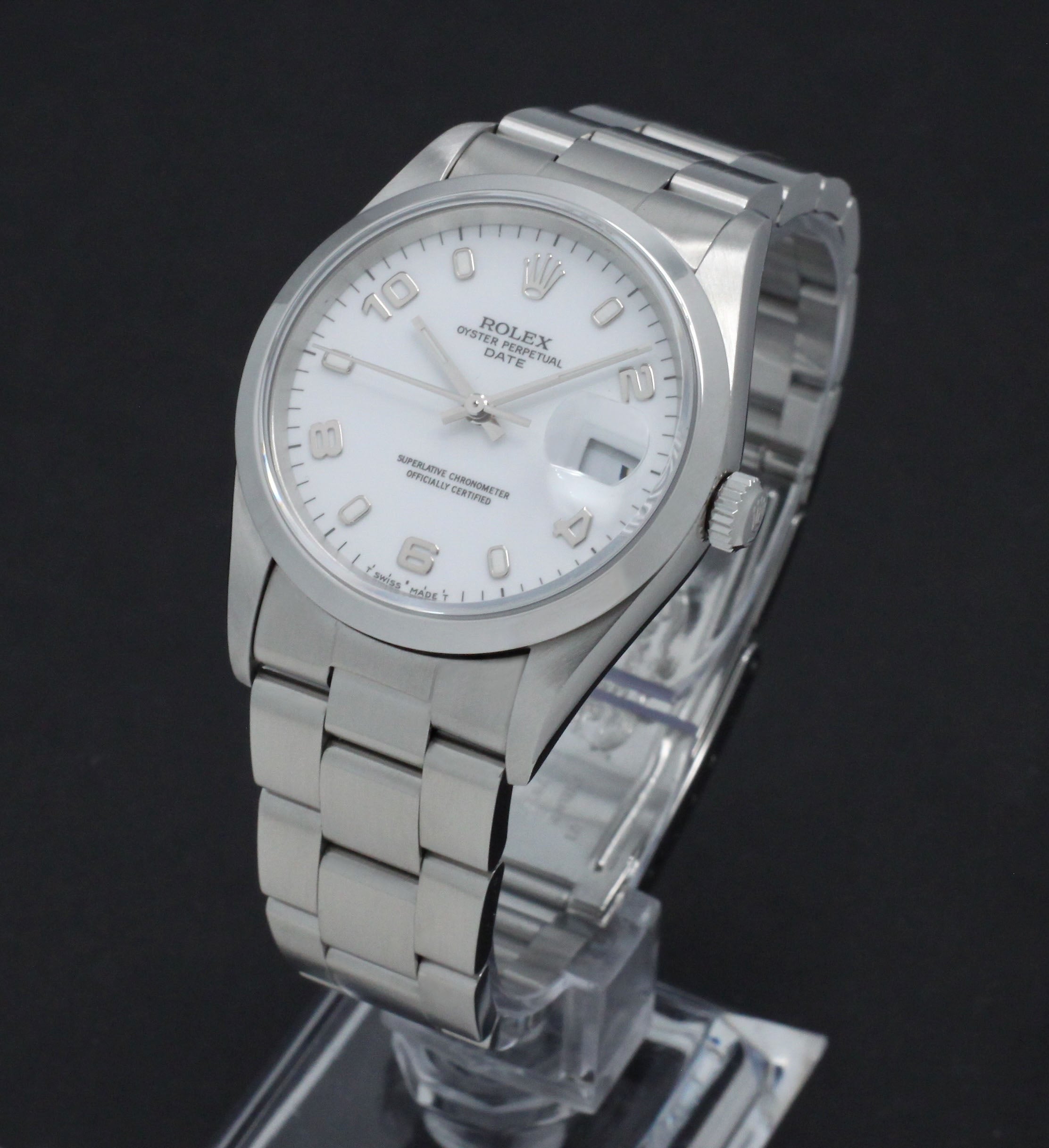 Rolex Oyster Perpetual Date 15200 - 1998 - Rolex horloge - Rolex kopen - Rolex heren horloge - Trophies Watches
