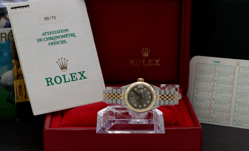 Rolex Lady-Datejust 69173G - 1998 - Rolex horloge - Rolex kopen - Rolex dames horloge - Trophies Watches