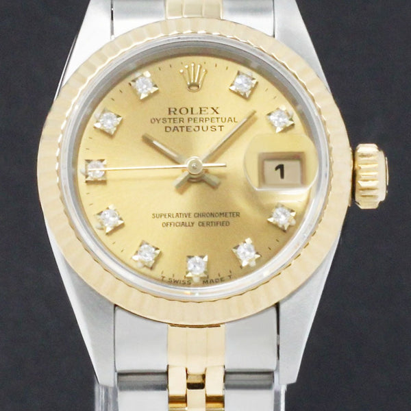 Rolex Lady-Datejust 69173G - 1995 - Rolex horloge - Rolex kopen - Rolex dames horloge - Trophies Watches