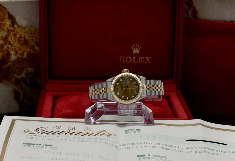 Rolex Lady-Datejust 69173G - 1994 - Rolex horloge - Rolex kopen - Rolex dames horloge - Trophies Watches