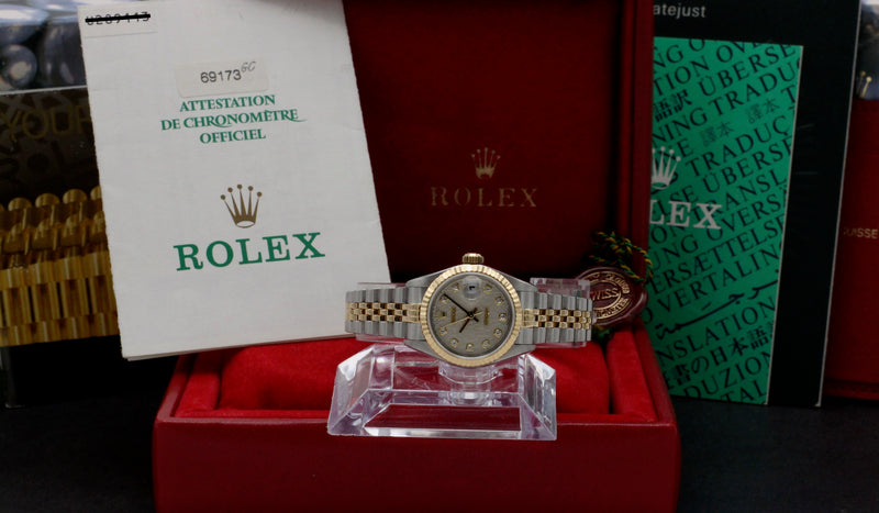 Rolex Lady-Datejust 69173G - 1999 - Rolex horloge - Rolex kopen - Rolex dames horloge - Trophies Watches