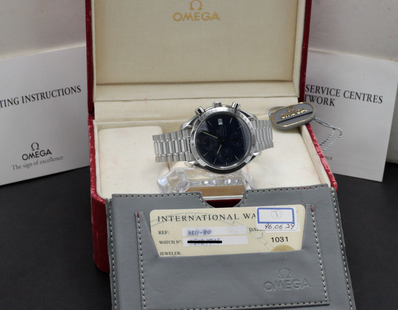 Omega Speedmaster 3511.80.00 - 1996 - Omega horloge - Omega kopen - Omega heren horloge - Trophies Watches