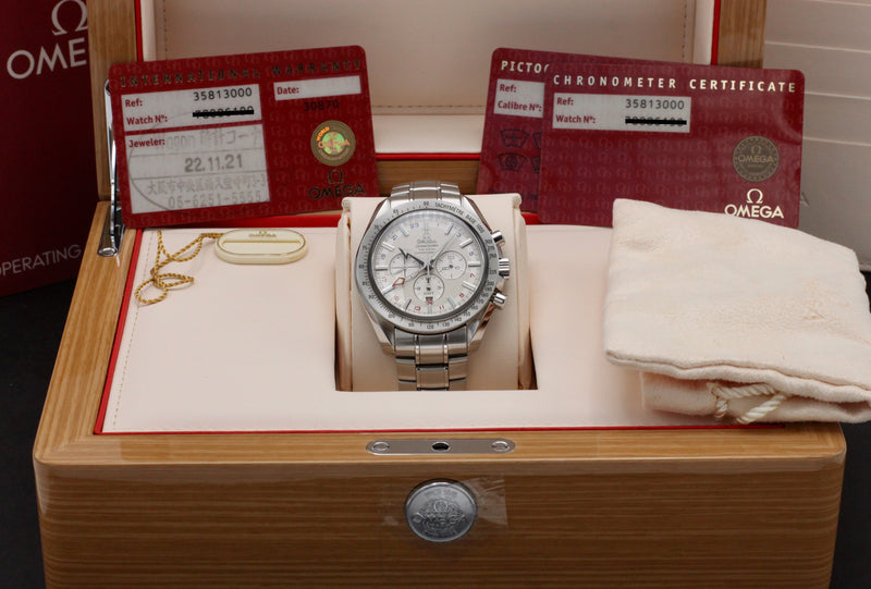 Omega Speedmaster Broad Arrow Gmt 3581.30.00 - 2021 - Omega horloge - Omega kopen - Omega heren horloges - Trophies Watches