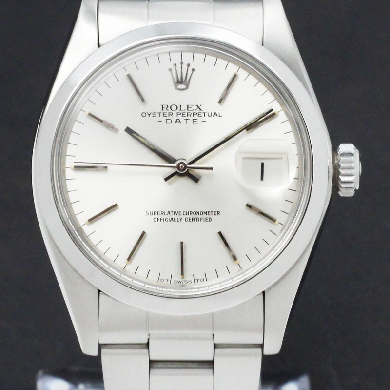 Rolex Oyster Perpetual Date 1500 - 1975 - Sigma Dial - Rolex horloge - Rolex kopen - Rolex heren horloge - Trophies Watches