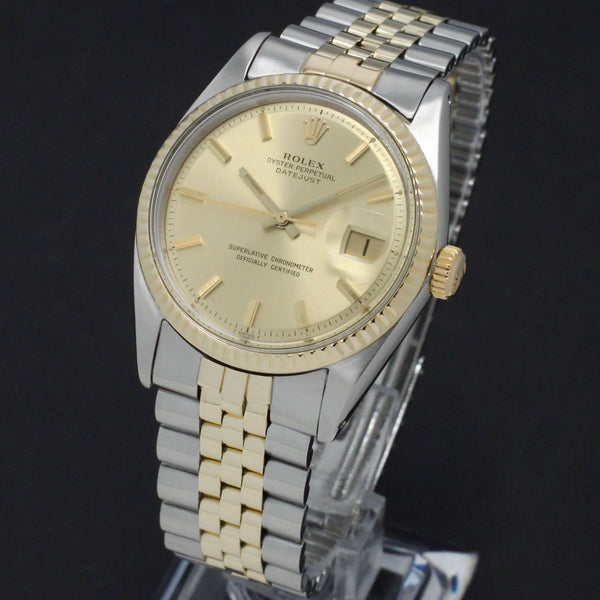 Rolex Datejust 1601 - 1966 - goud/staal - two/tone - Rolex horloge - Rolex kopen - Rolex heren horloge - Trophies Watches