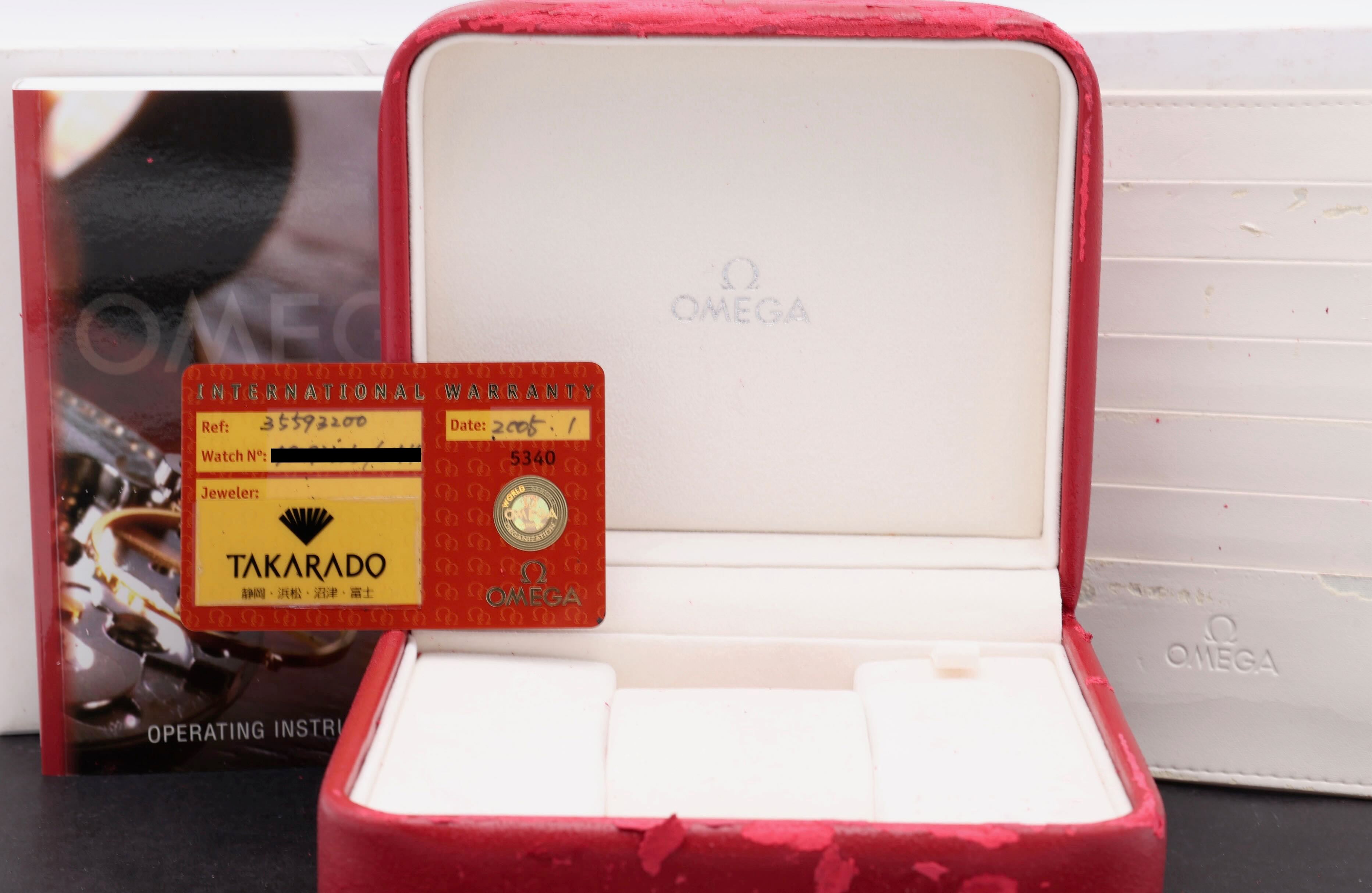 Omega Legend Schumacher 3559.32- 2005 - Omega horloge - Omega kopen - Omega heren horloge - Trophies Watches