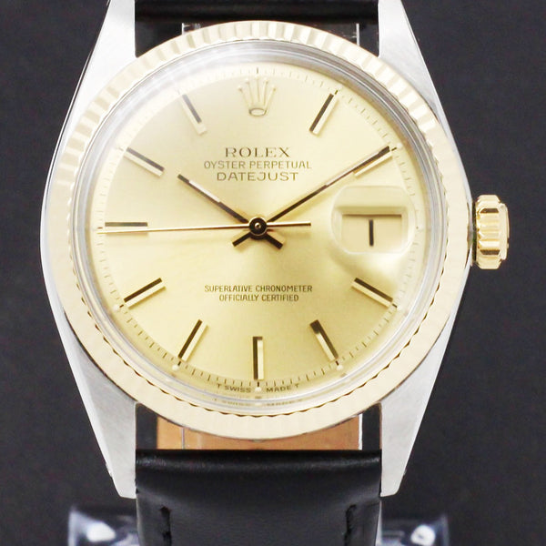 Rolex Datejust 1601 - 1969 - goud/staal - two/tone - Rolex horloge - Rolex kopen - Rolex heren horloge - Trophies Watches