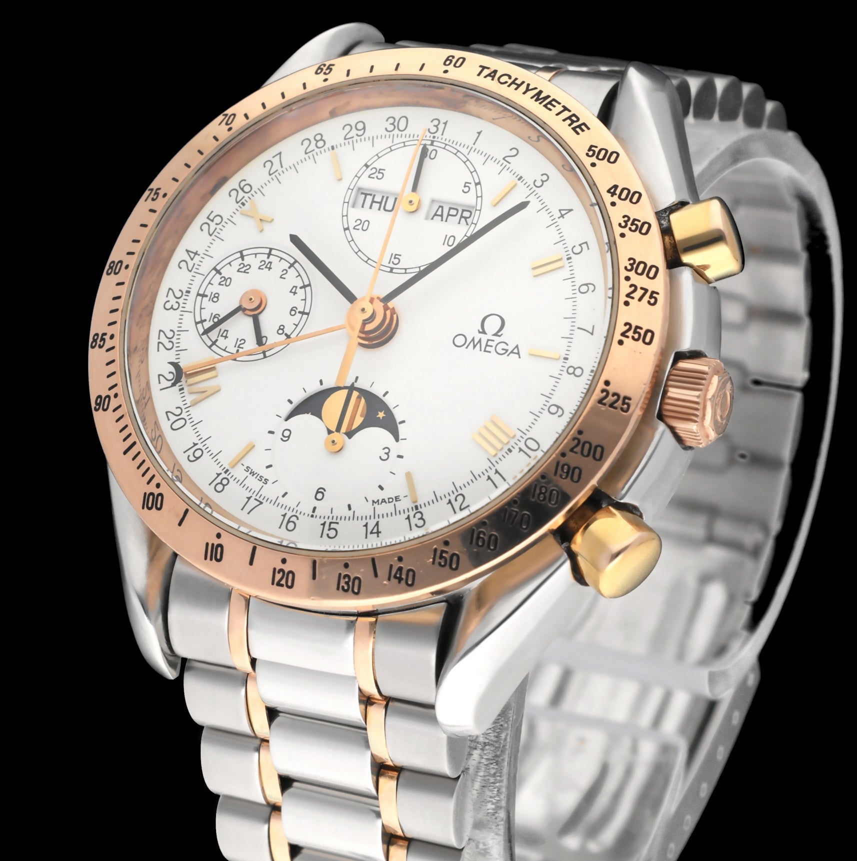 Omega Triple Date Moon Phase 3336.20 - 1994 - Omega horloge - Omega kopen - Omega heren horloge - Trophies Watches