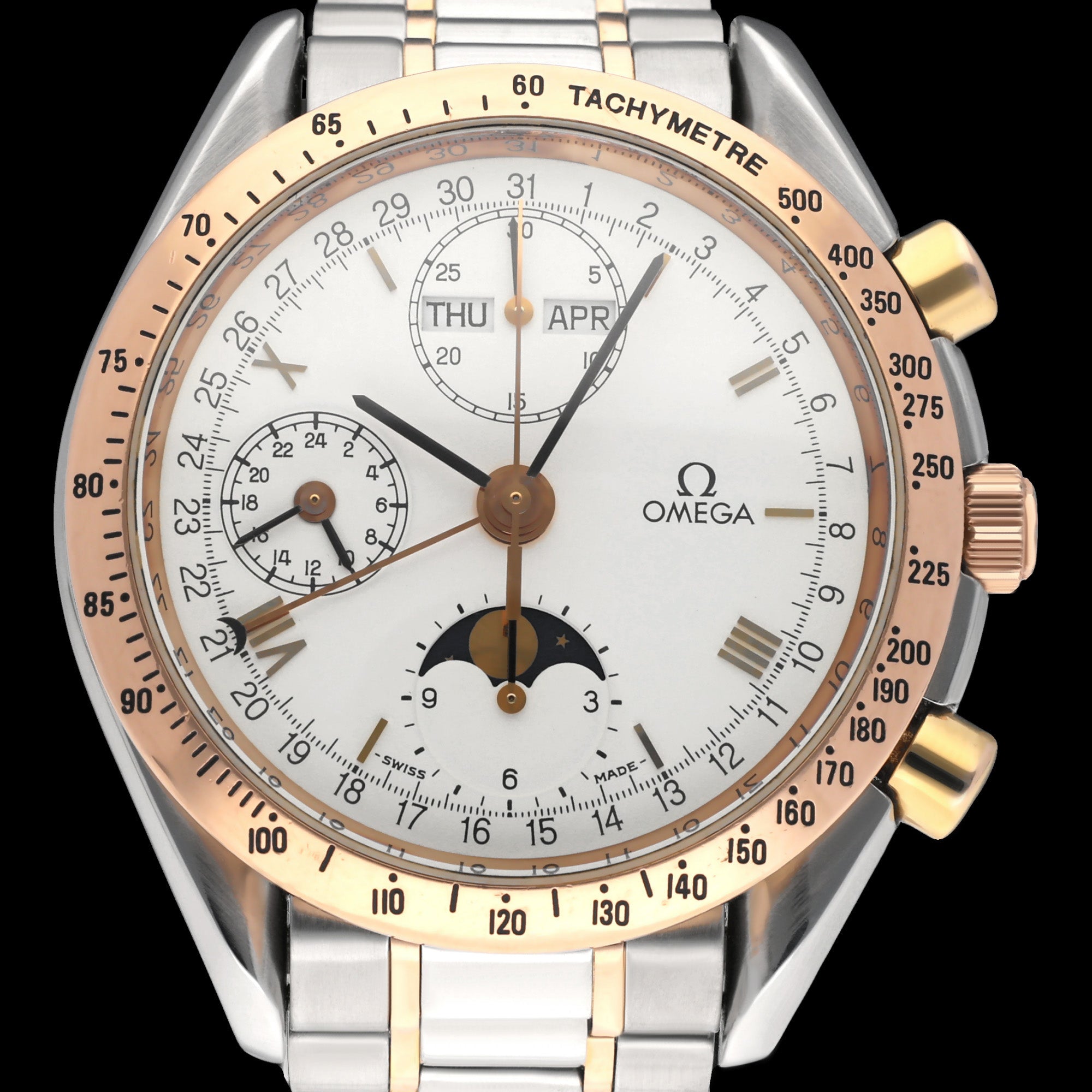 Omega Triple Date Moon Phase 3336.20 - 1994 - Omega horloge - Omega kopen - Omega heren horloge - Trophies Watches