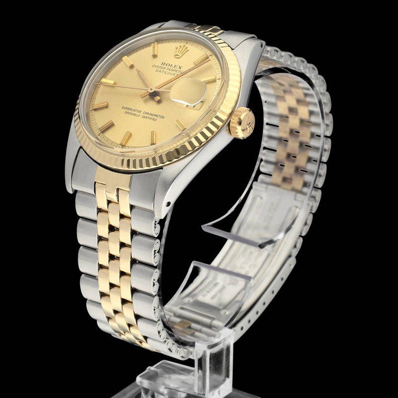 Rolex Datejust 1601 - 1971 - goud/staal - two/tone - Rolex horloge - Rolex kopen - Rolex heren horloge - Trophies Watches