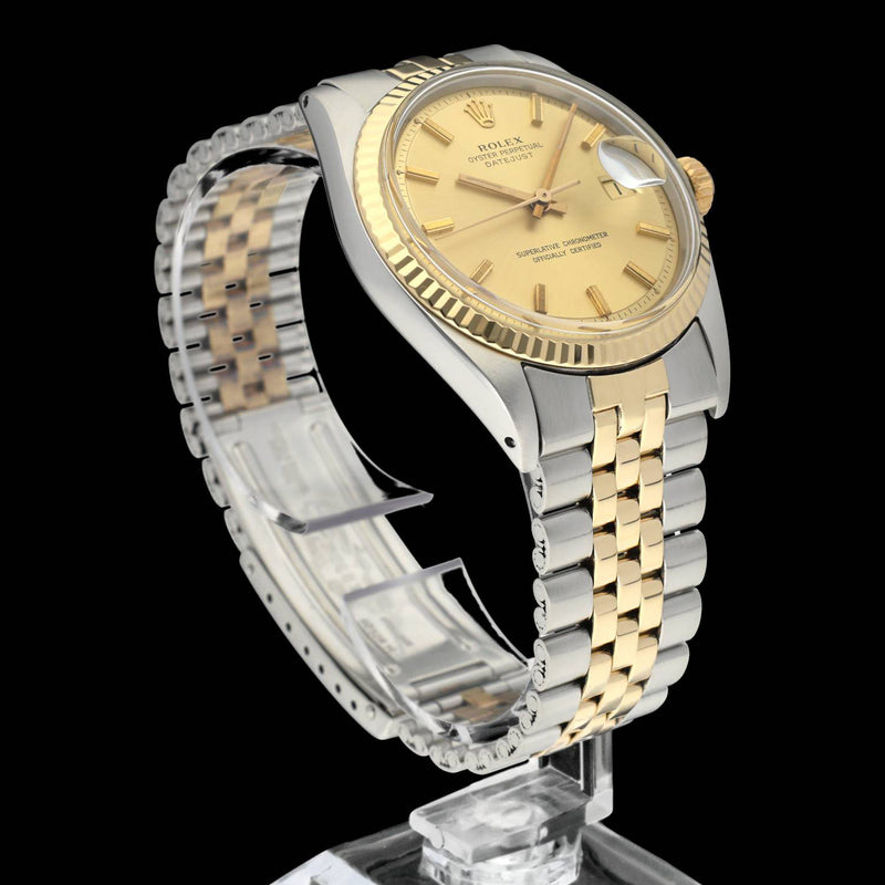 Rolex Datejust 1601 - 1971 - goud/staal - two/tone - Rolex horloge - Rolex kopen - Rolex heren horloge - Trophies Watches