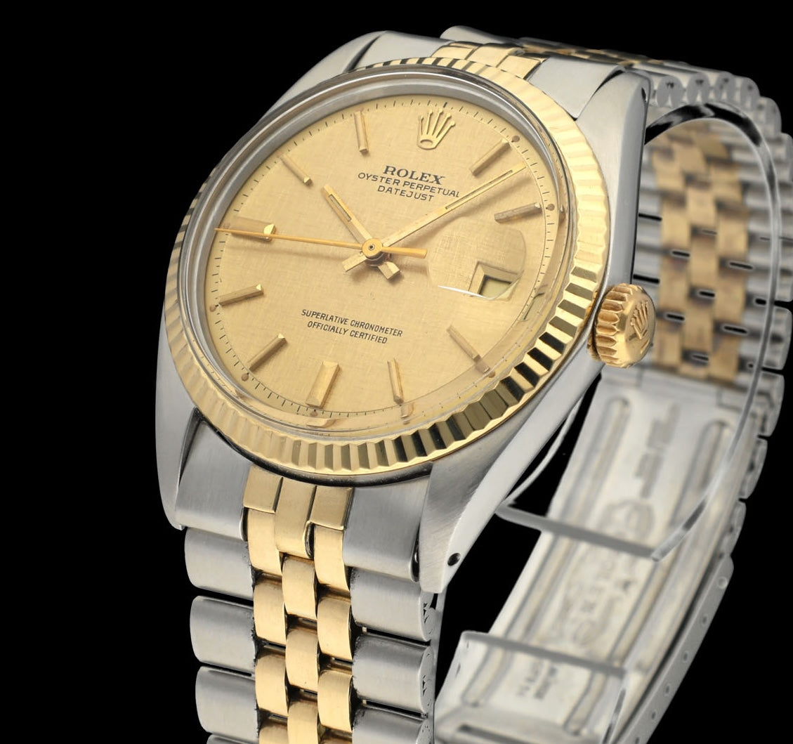Rolex Datejust 1601 - 1972 - goud/staal - two/tone - Rolex horloge - Rolex kopen - Rolex heren horloge - Trophies Watches
