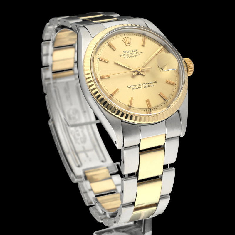 Rolex Datejust 1601 - 1972 - goud/staal - two/tone - Rolex horloge - Rolex kopen - Rolex heren horloge - Trophies Watches