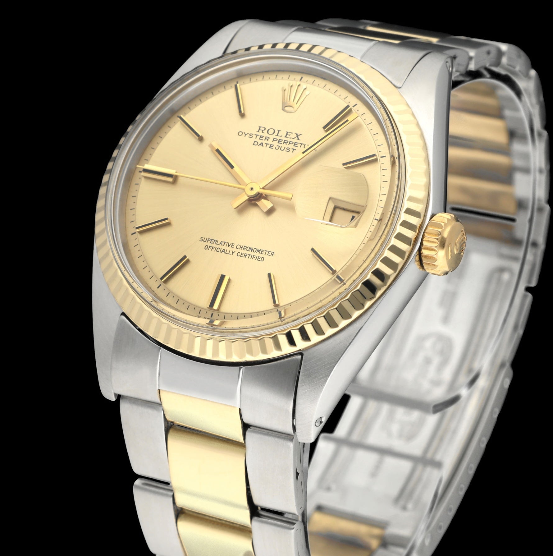 Rolex Datejust 1601 - 1971 - goud/staal - two/tone - Rolex horloge - Rolex kopen - Rolex heren horloge - Trophies Watches