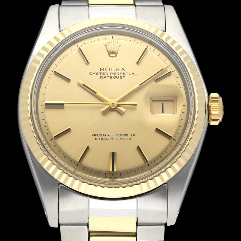 Rolex Datejust 1601 - 1971 - goud/staal - two/tone - Rolex horloge - Rolex kopen - Rolex heren horloge - Trophies Watches