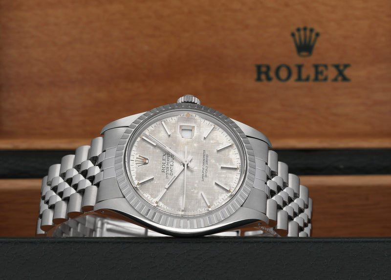 Rolex Datejust 16030 Tropical Linen Dial - 1987 - Rolex horloge - Rolex kopen - Rolex heren horloge - Trophies Watches