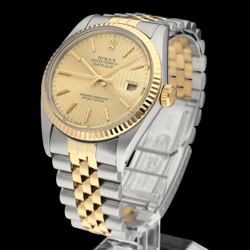 Rolex Datejust 16013 Tapestry - 1987 - Rolex horloge - Rolex kopen - Rolex heren horloge - Trophies Watches