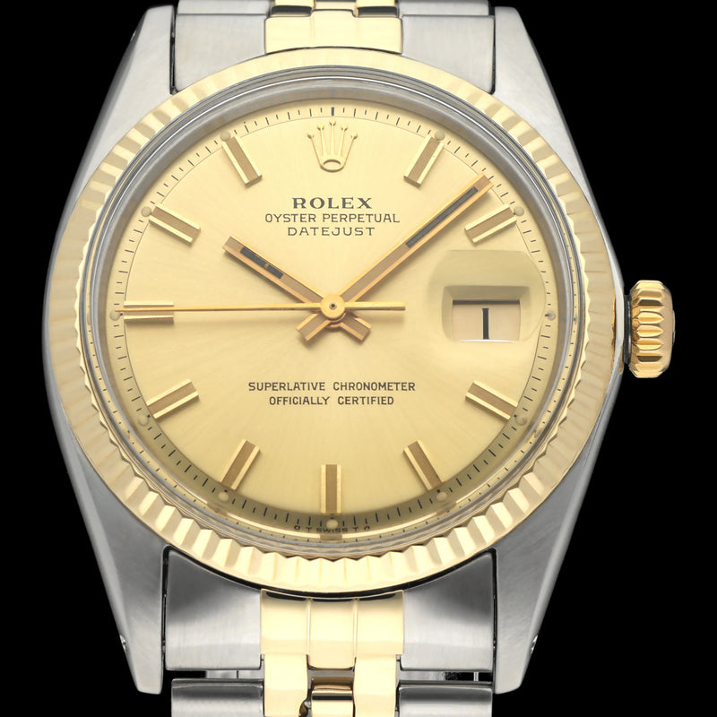 Rolex Datejust 1601 - 1973- goud/staal - two/tone - Rolex horloge - Rolex kopen - Rolex heren horloge - Trophies Watches