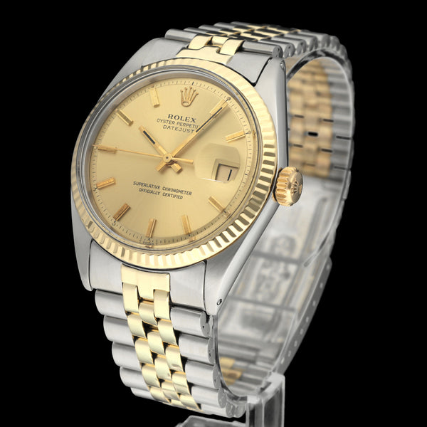 Rolex Datejust 1601 - 1972 - goud/staal - two/tone - Rolex horloge - Rolex kopen - Rolex heren horloge - Trophies Watches