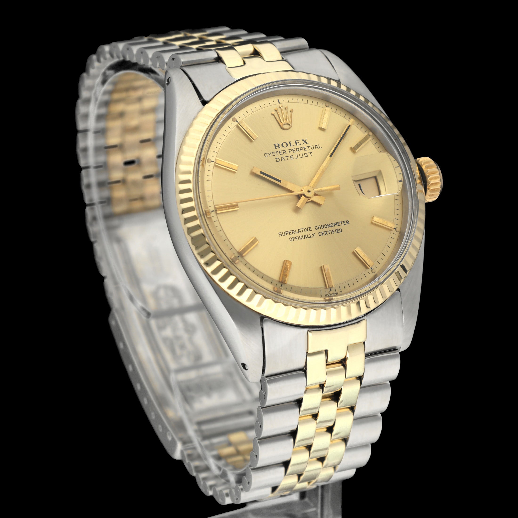 Rolex Datejust 1601 - 1972 - goud/staal - two/tone - Rolex horloge - Rolex kopen - Rolex heren horloge - Trophies Watches
