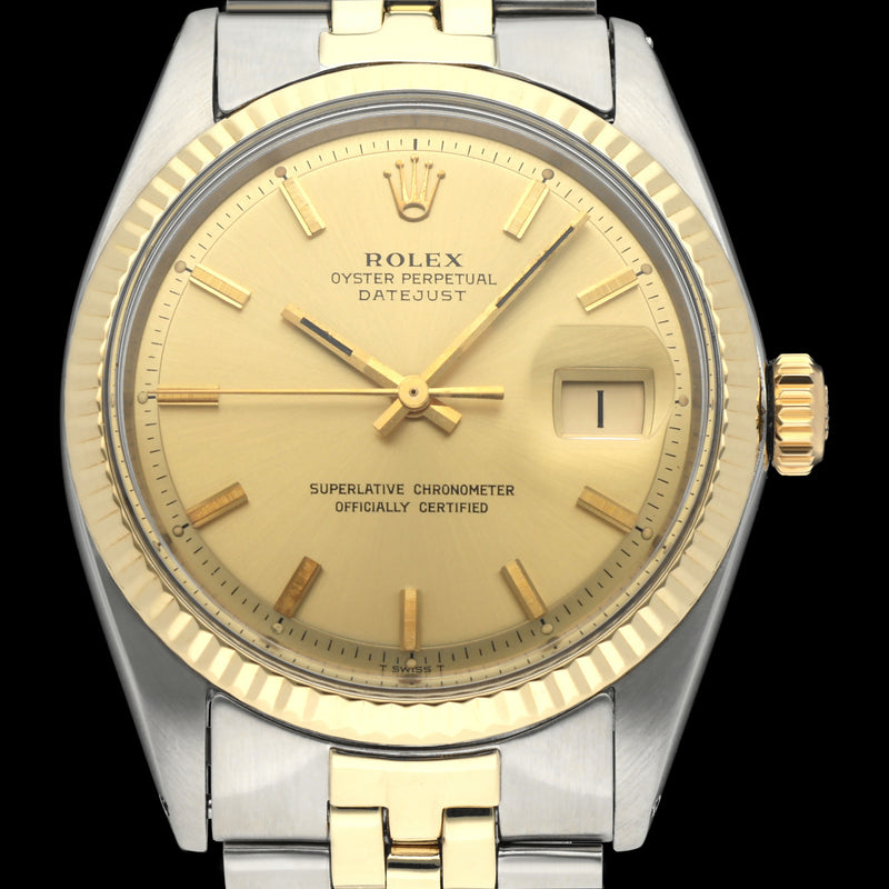 Rolex Datejust 1601 - 1972 - goud/staal - two/tone - Rolex horloge - Rolex kopen - Rolex heren horloge - Trophies Watches