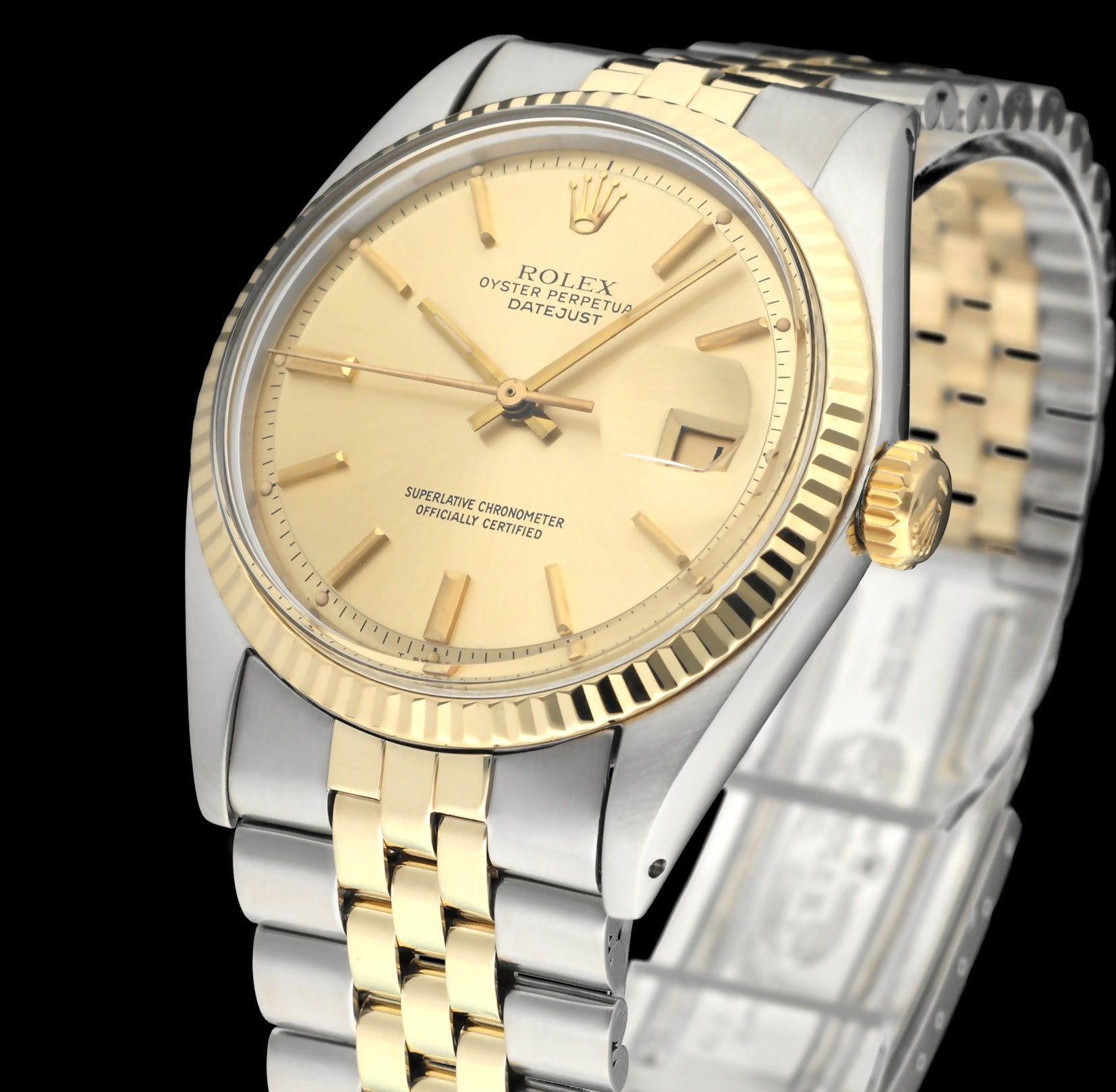 Rolex Datejust 1601 - 1973 - goud/staal - two/tone - Rolex horloge - Rolex kopen - Rolex heren horloge - Trophies Watches