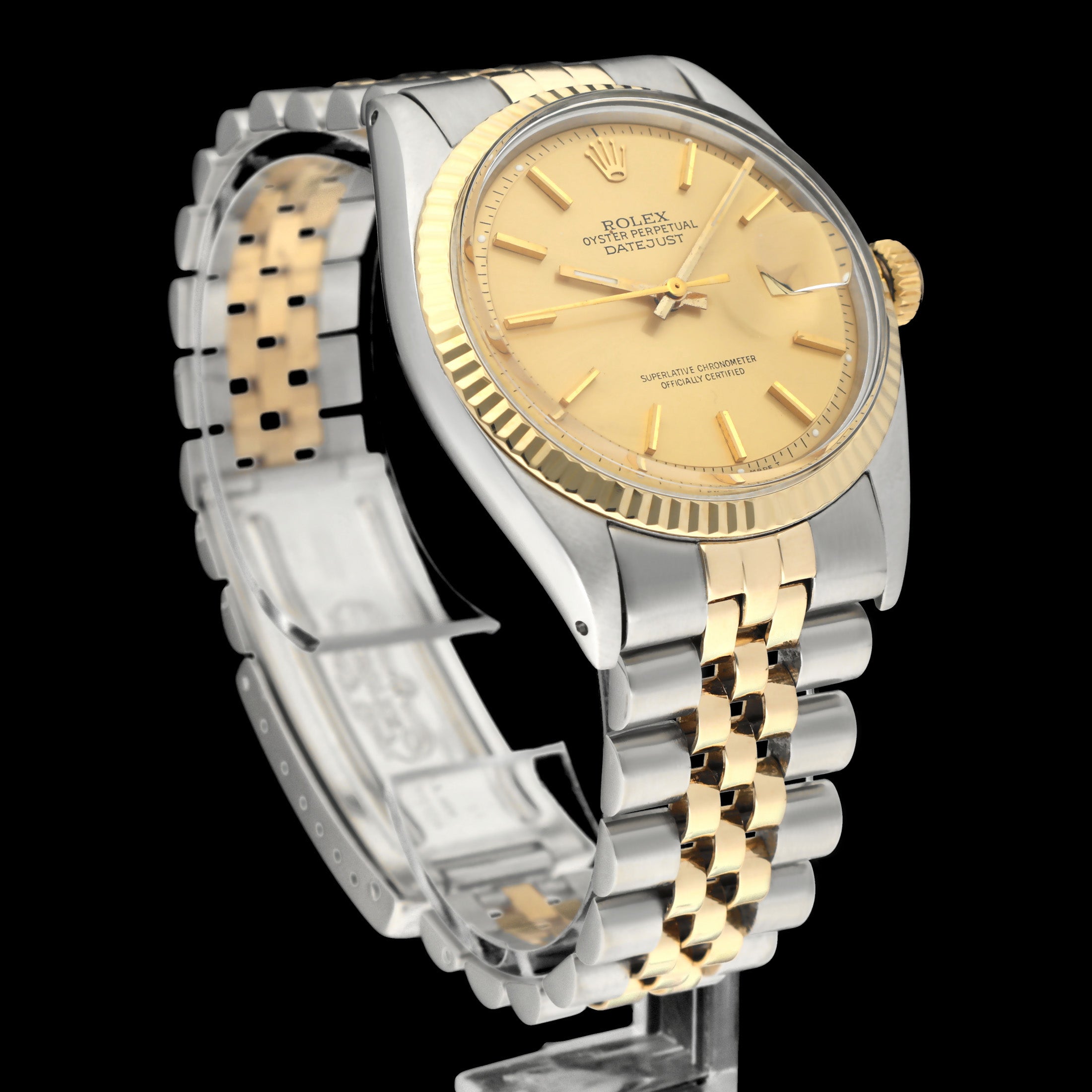 Rolex Datejust 1601 - 1976 - goud/staal - two/tone - Rolex horloge - Rolex kopen - Rolex heren horloge - Trophies Watches