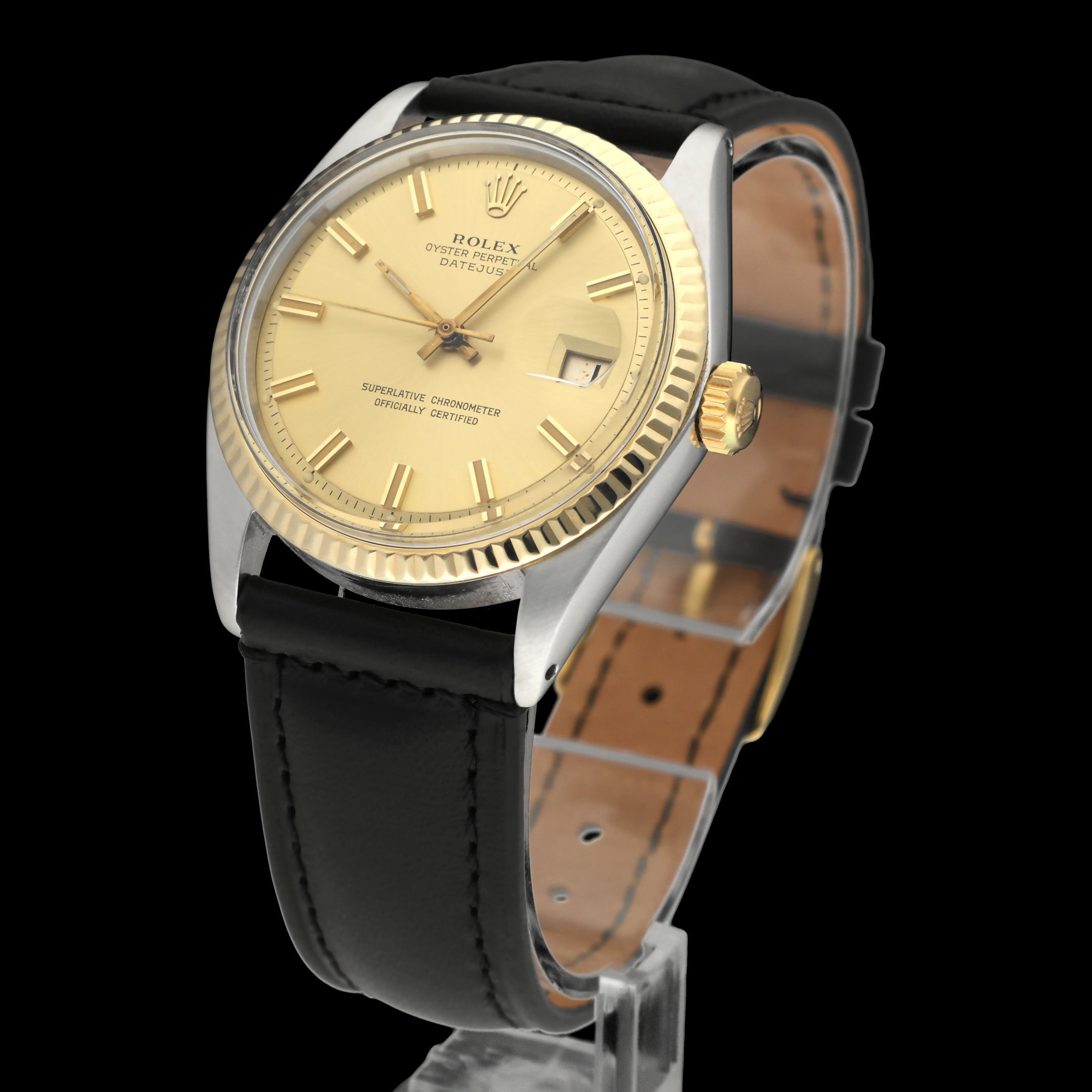 Rolex Datejust 1601 - 1973 - goud/staal - two/tone - Rolex horloge - Rolex kopen - Rolex heren horloge - Trophies Watches