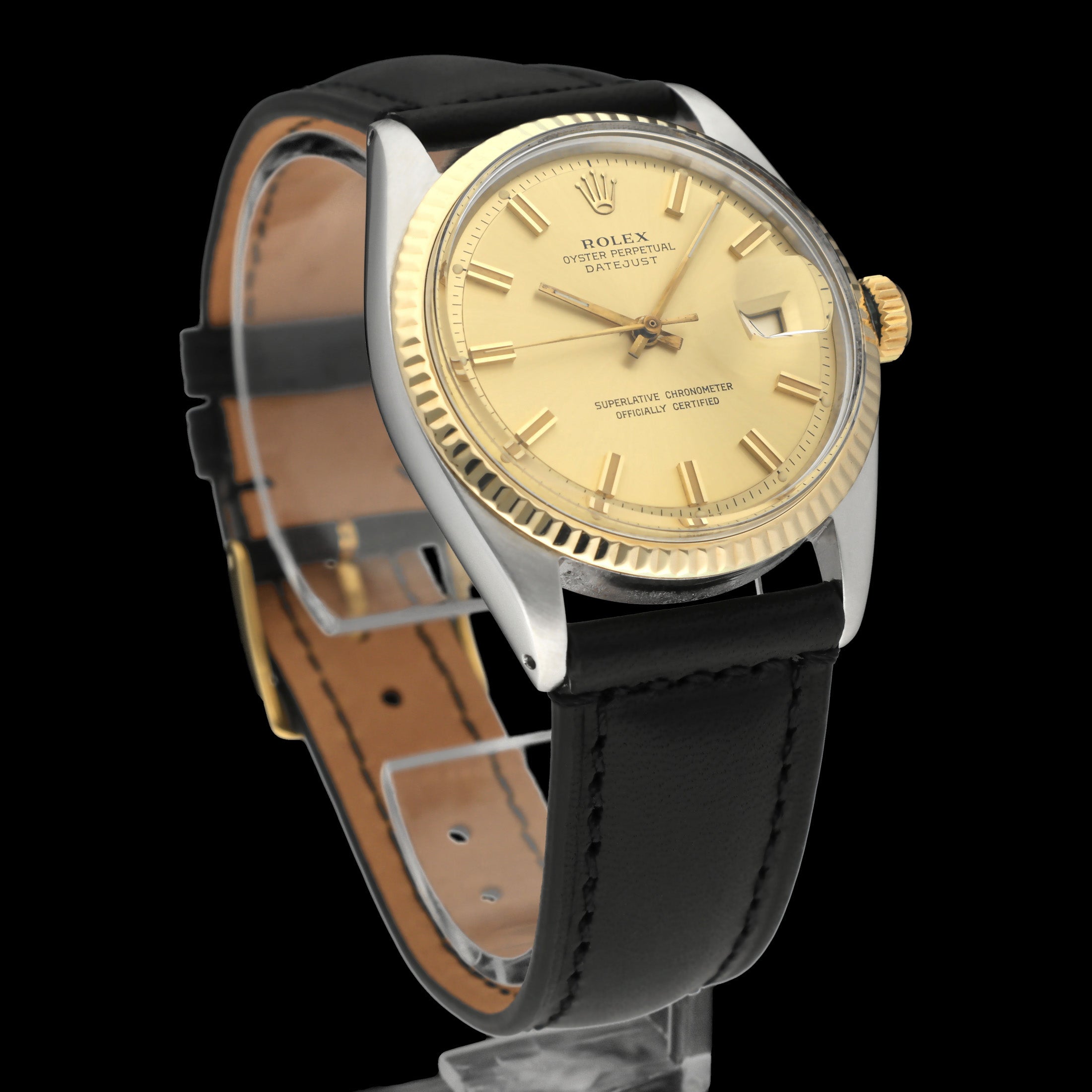Rolex Datejust 1601 - 1973 - goud/staal - two/tone - Rolex horloge - Rolex kopen - Rolex heren horloge - Trophies Watches