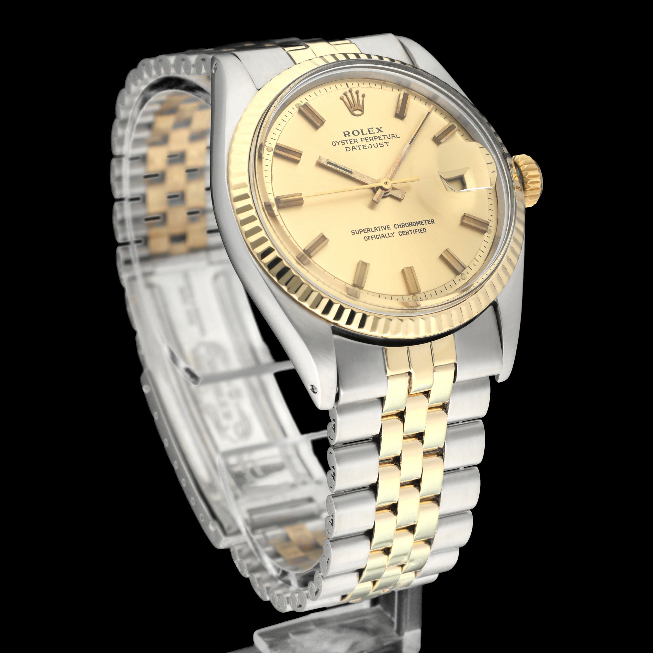 Rolex Datejust 1601 - 1971 - goud/staal - two/tone - Rolex horloge - Rolex kopen - Rolex heren horloge - Trophies Watches