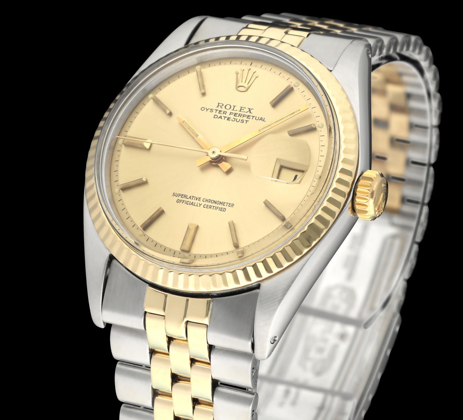 Rolex Datejust 1601 - 1971 - goud/staal - two/tone - Rolex horloge - Rolex kopen - Rolex heren horloge - Trophies Watches