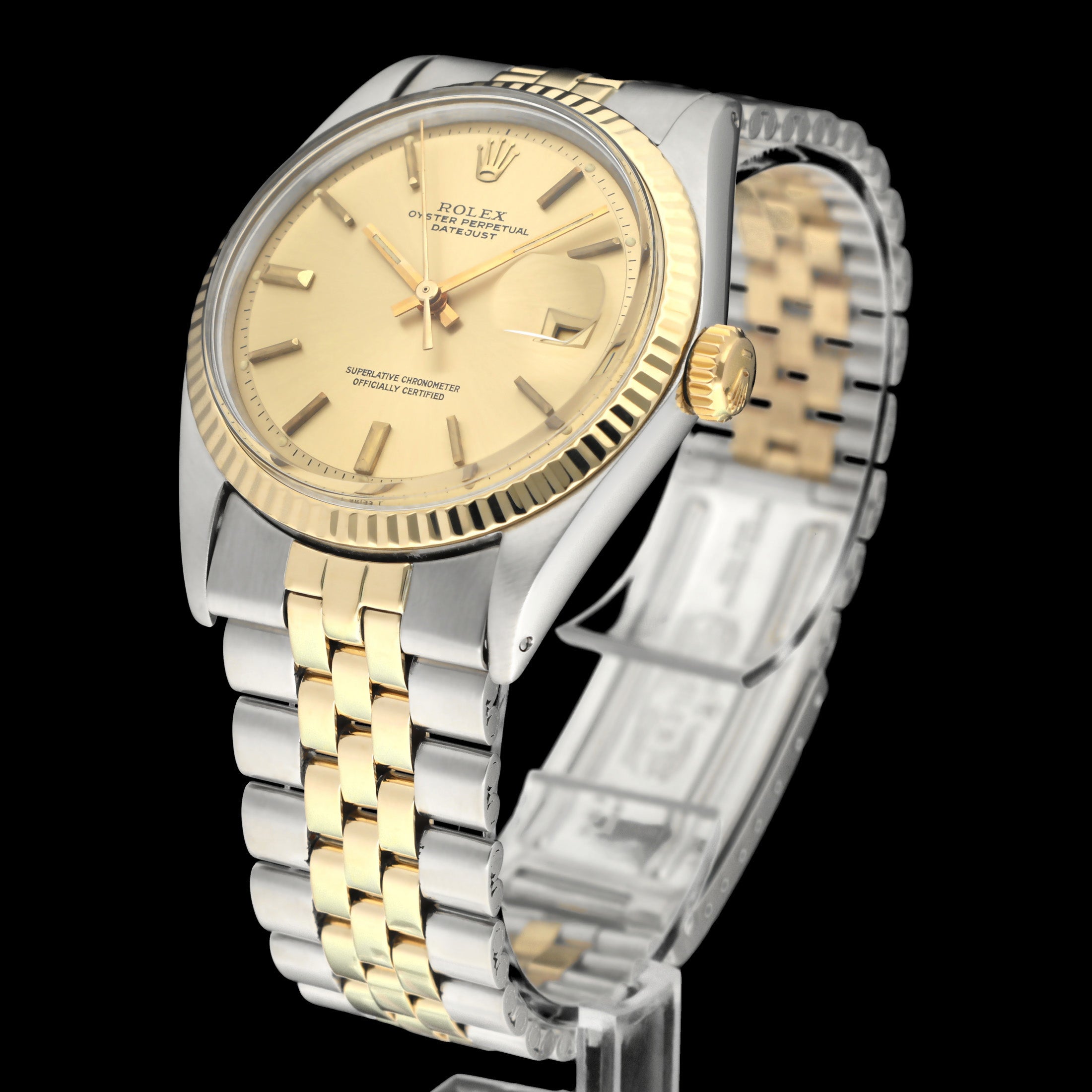 Rolex Datejust 1601 - 1971 - goud/staal - two/tone - Rolex horloge - Rolex kopen - Rolex heren horloge - Trophies Watches