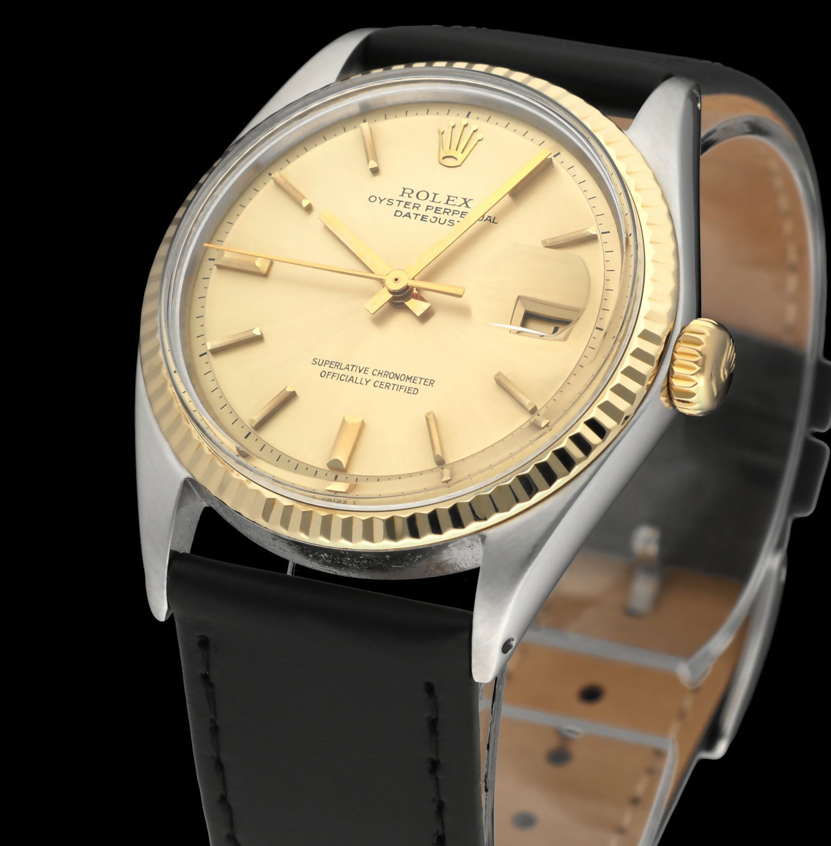 Rolex Datejust 1601 - 1970 - goud/staal - two/tone - Rolex horloge - Rolex kopen - Rolex heren horloge - Trophies Watches