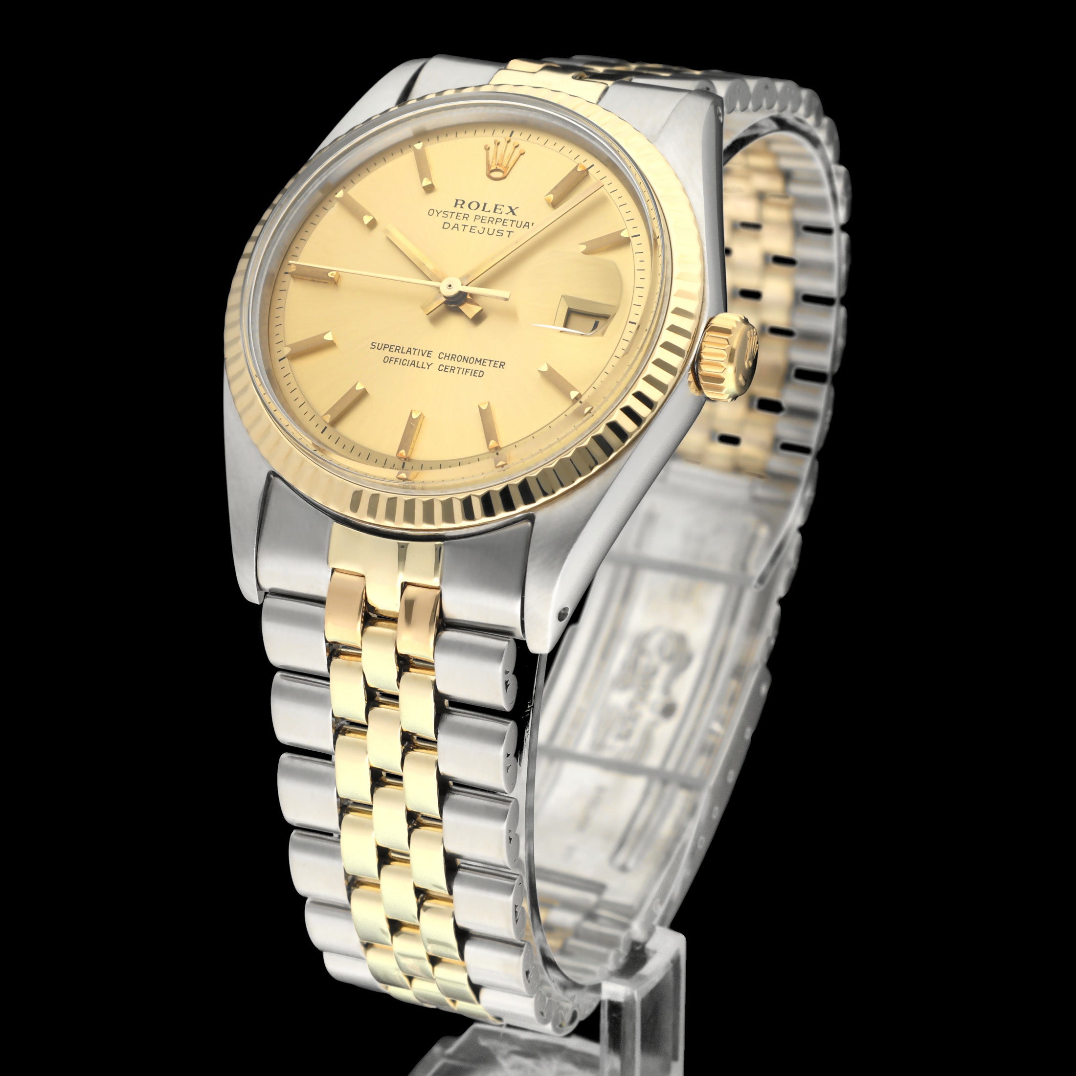 Rolex Datejust 1601 - 1969 - goud/staal - two/tone - Rolex horloge - Rolex kopen - Rolex heren horloge - Trophies Watches