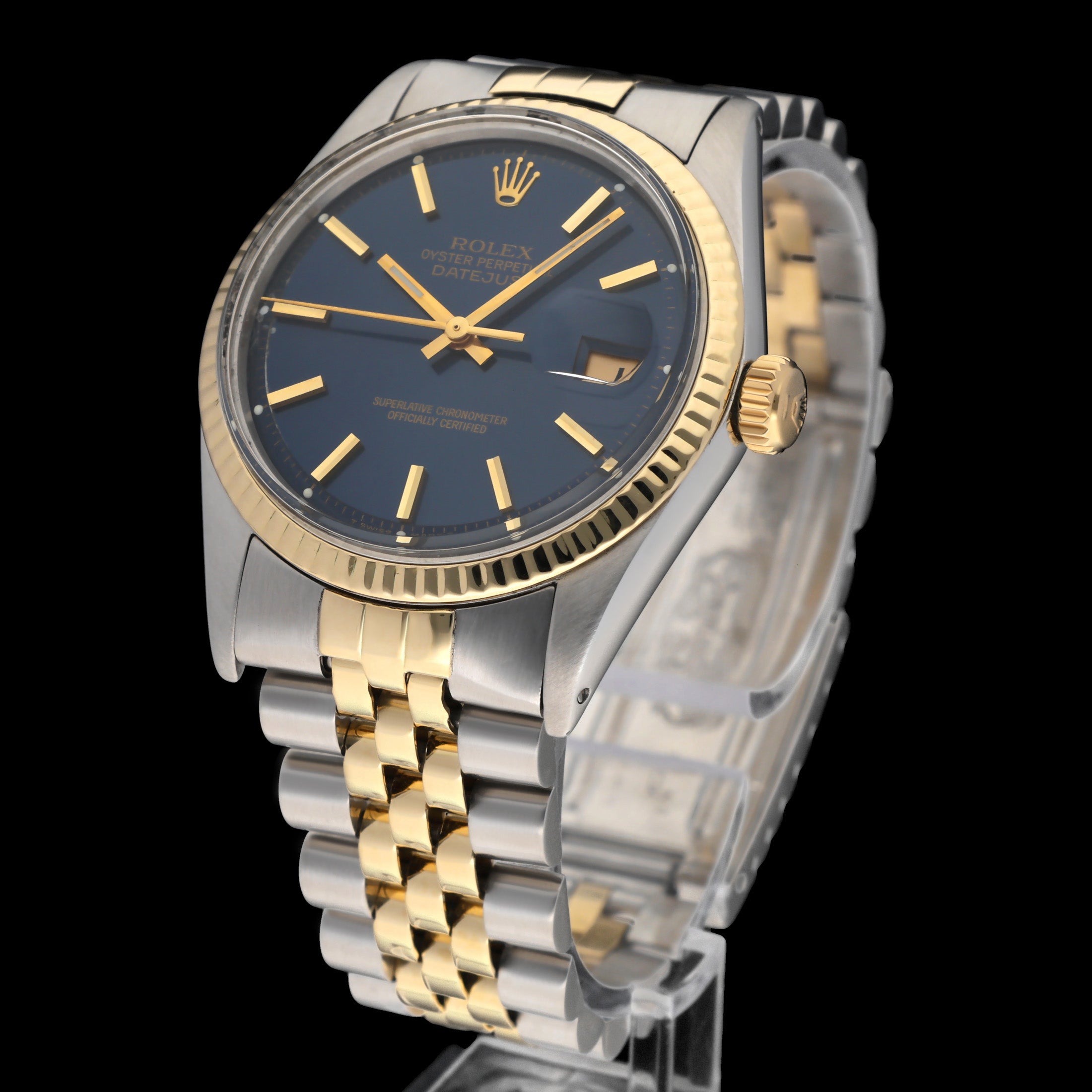 Rolex Datejust 1601 - 1974 - goud/staal - two/tone - Rolex horloge - Rolex kopen - Rolex heren horloge - Trophies Watches