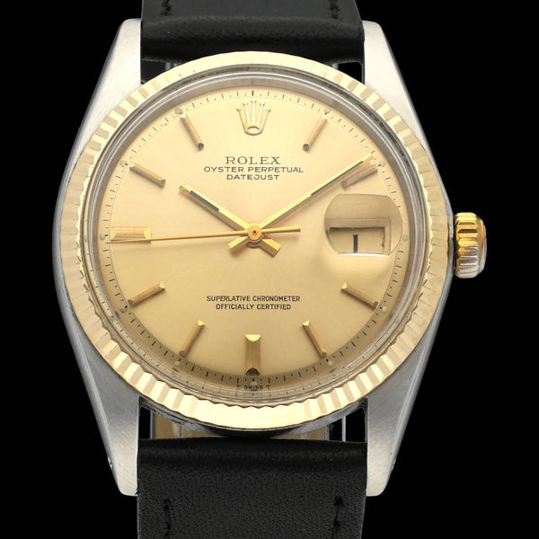 Rolex Datejust 1601 - 1973 - goud/staal - two/tone - Rolex horloge - Rolex kopen - Rolex heren horloge - Trophies Watches