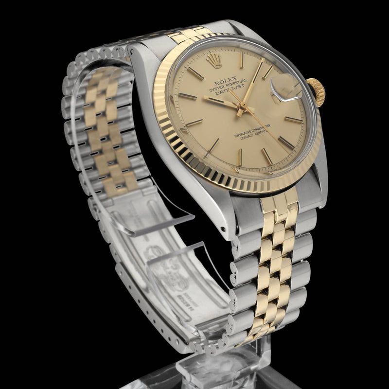 Rolex Datejust 1601 - 1970 - goud/staal - two/tone - Rolex horloge - Rolex kopen - Rolex heren horloge - Trophies Watches