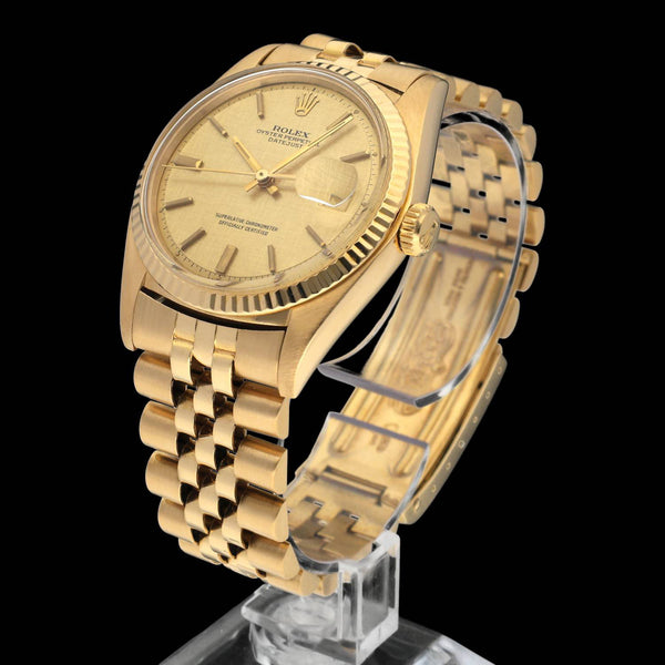 Rolex Datejust 1601 - 1973 - geelgoud- two/tone - Rolex horloge - Rolex kopen - Rolex heren horloge - Trophies Watches