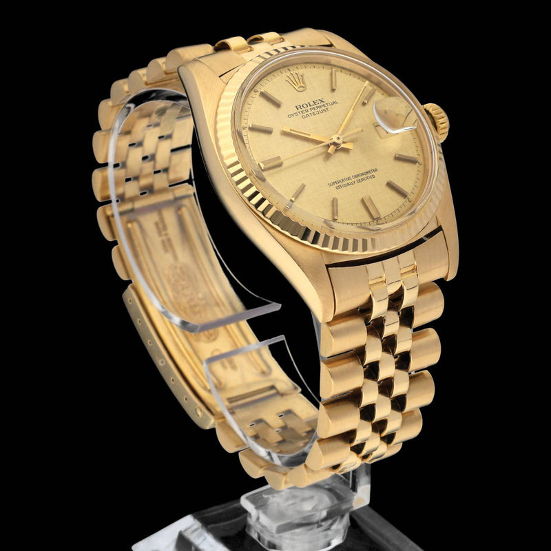 Rolex Datejust 1601 - 1973 - geelgoud- two/tone - Rolex horloge - Rolex kopen - Rolex heren horloge - Trophies Watches