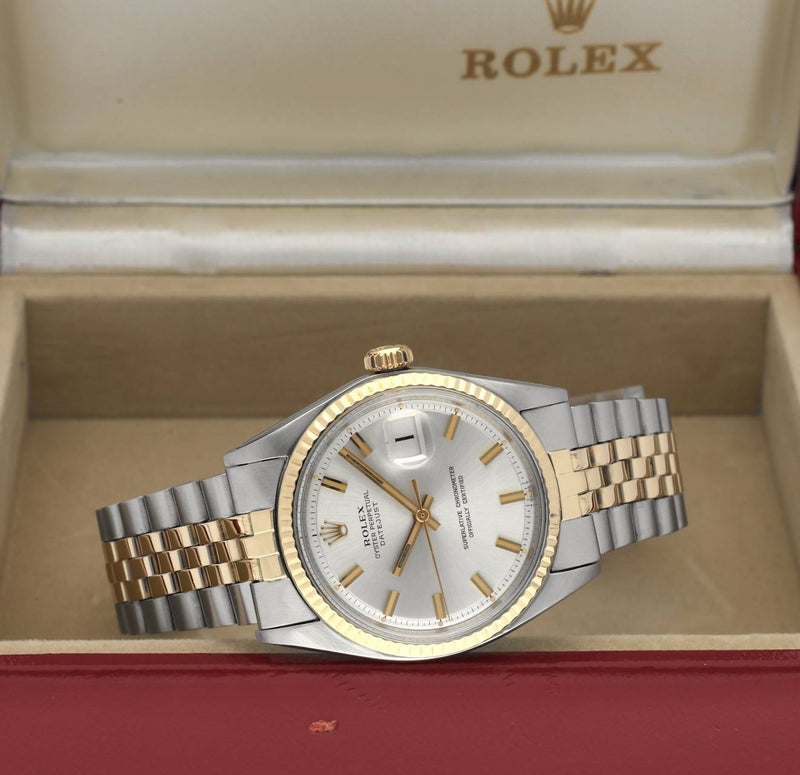 Rolex Datejust 1601 - 1971 - goud/staal - two/tone - Rolex horloge - Rolex kopen - Rolex heren horloge - Trophies Watches