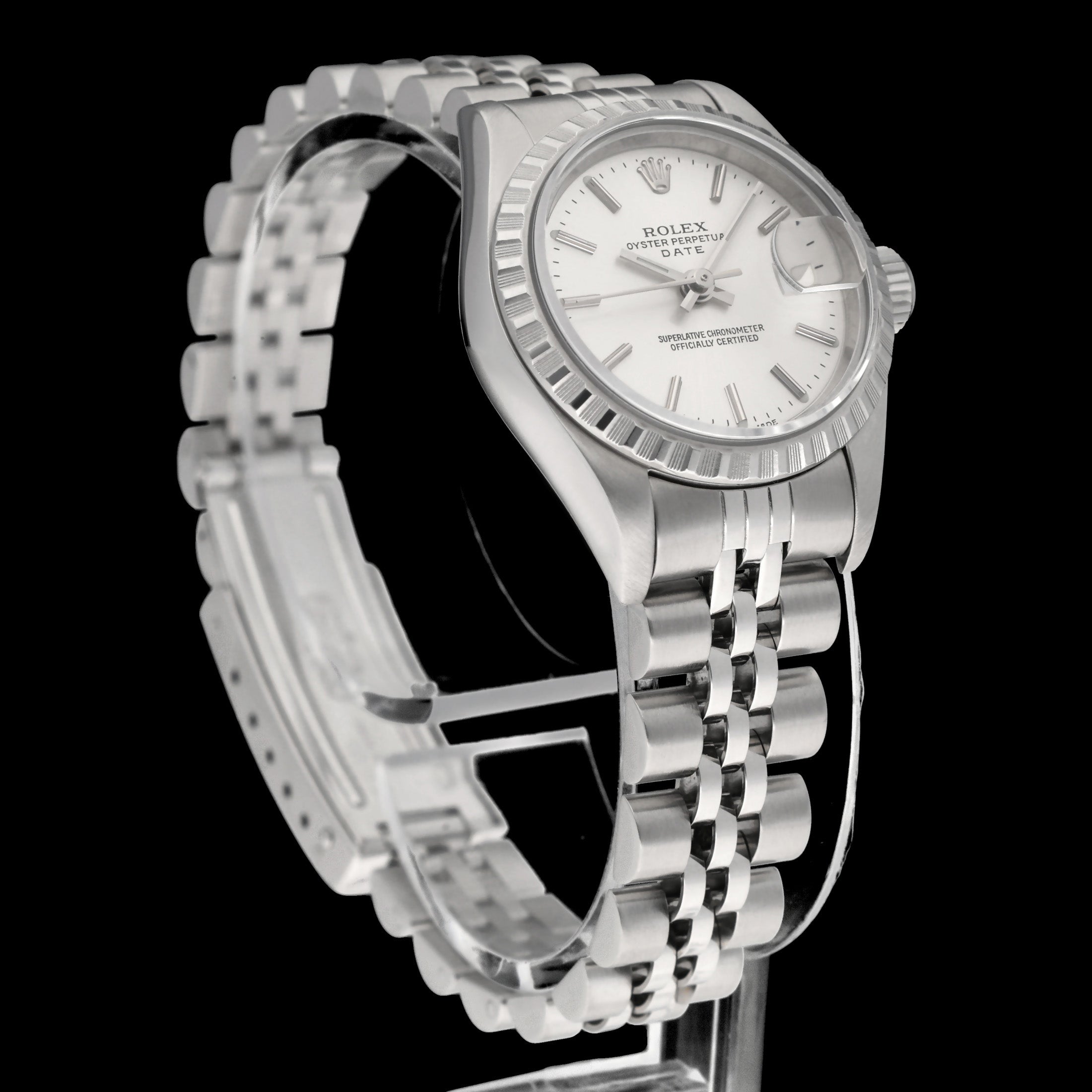 Rolex Oyster Perpetual Lady Date 69240 - 1999 - Rolex horloge - Rolex kopen - Rolex dames horloge - Trophies Watches