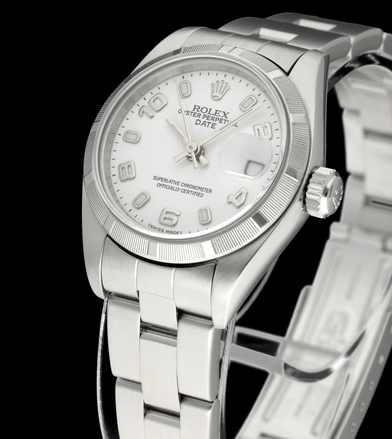 Rolex Oyster Perpetual Lady Date 79190 - 2004 - Rolex horloge - Rolex kopen - Rolex dames horloge - Trophies Watches