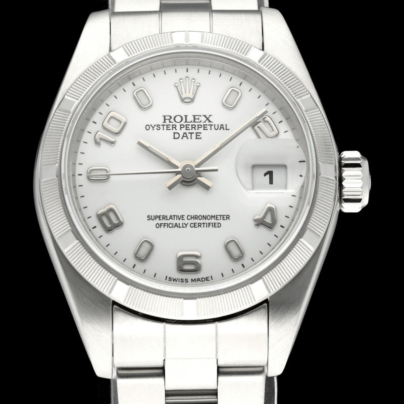 Rolex Oyster Perpetual Lady Date 79190 - 2004 - Rolex horloge - Rolex kopen - Rolex dames horloge - Trophies Watches