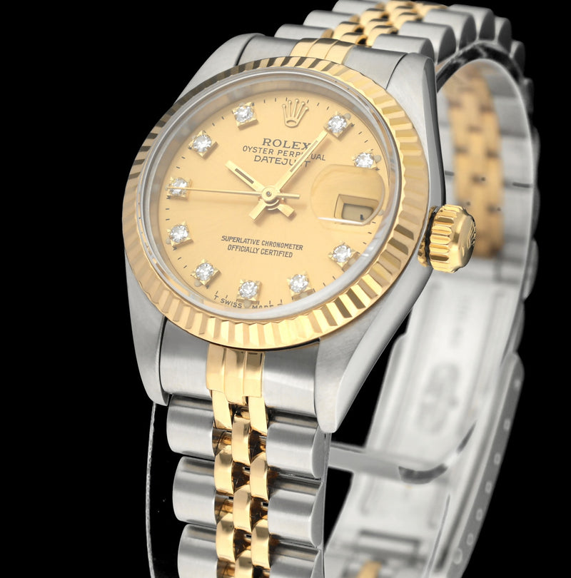 Rolex Lady-Datejust 69173G - 1993 - Rolex horloge - Rolex kopen - Rolex dames horloge - Trophies Watches