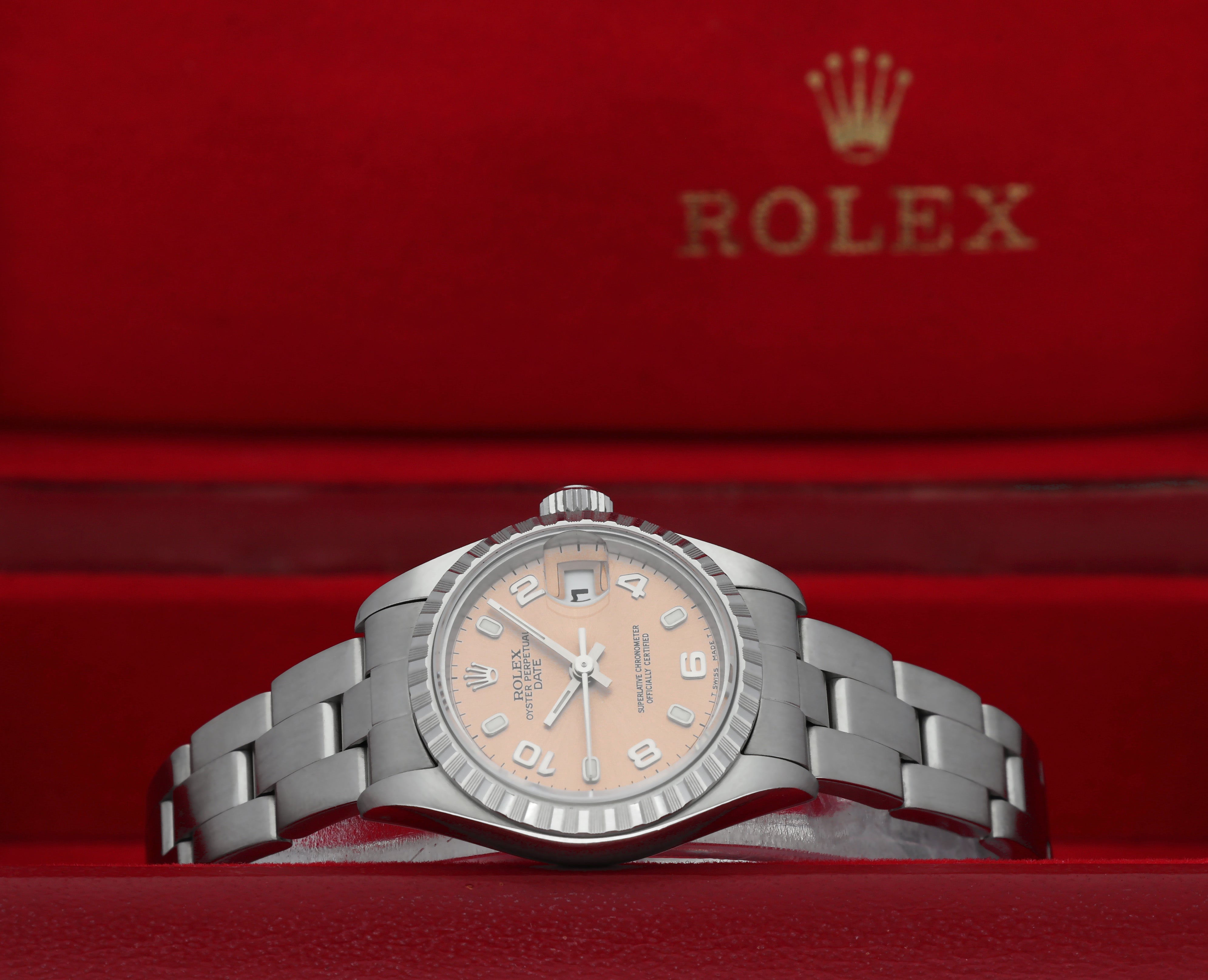 Rolex Oyster Perpetual Lady Date 69240 - 1998 - Rolex horloge - Rolex kopen - Rolex dames horloge - Trophies Watches