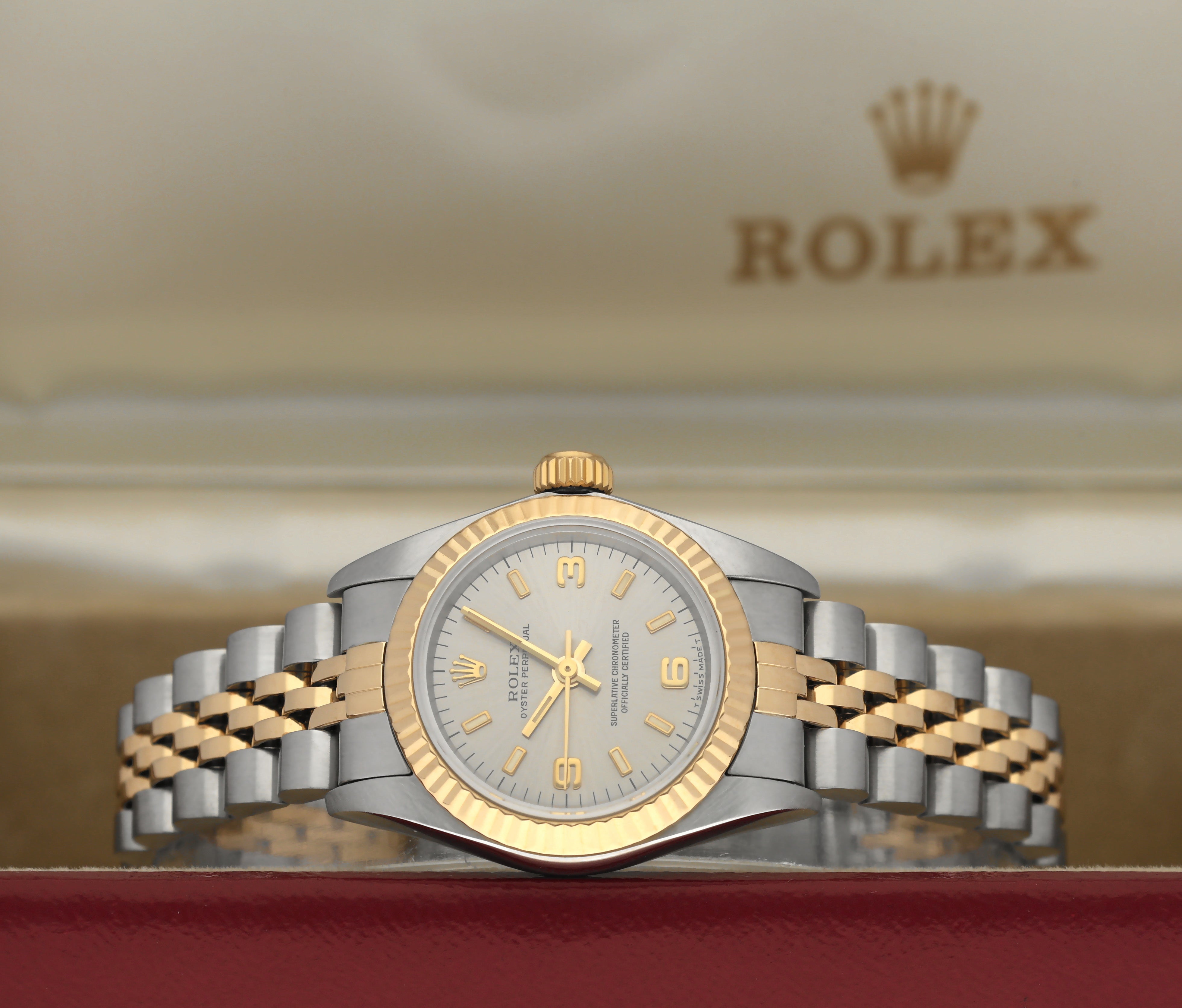 Rolex Oyster Perpetual 67193 - 1996 - Rolex horloge - Rolex kopen - Rolex dames horloge - Trophies Watches