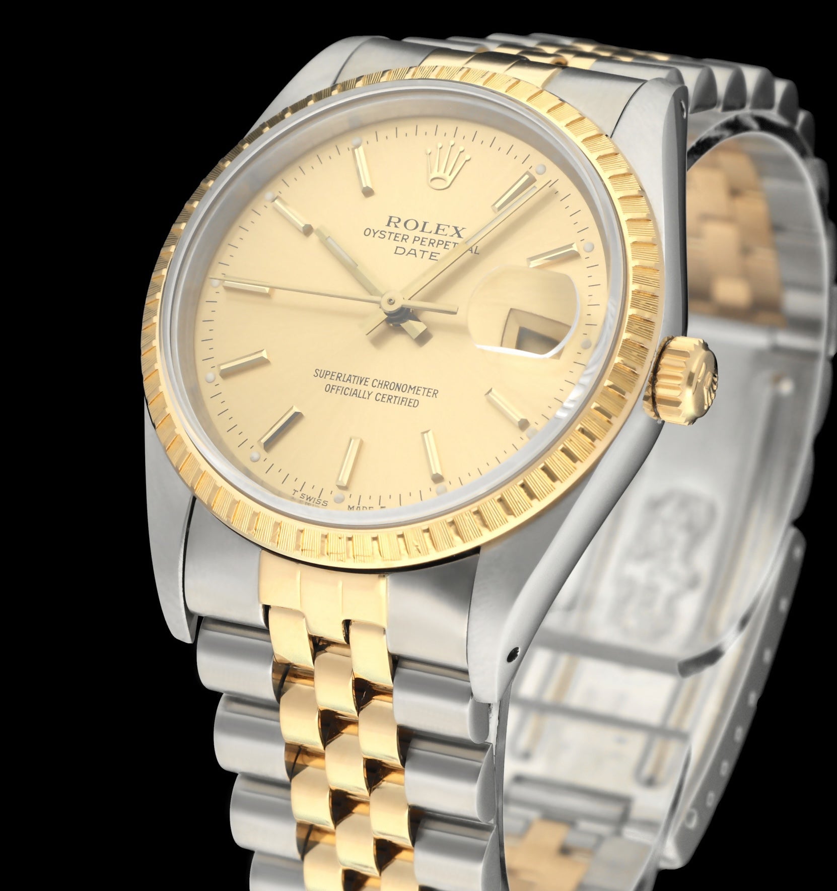 Rolex Oyster Perpetual Date 15223 - 1989 - Rolex horloge - Rolex kopen - Rolex heren horloge - Trophies Watches