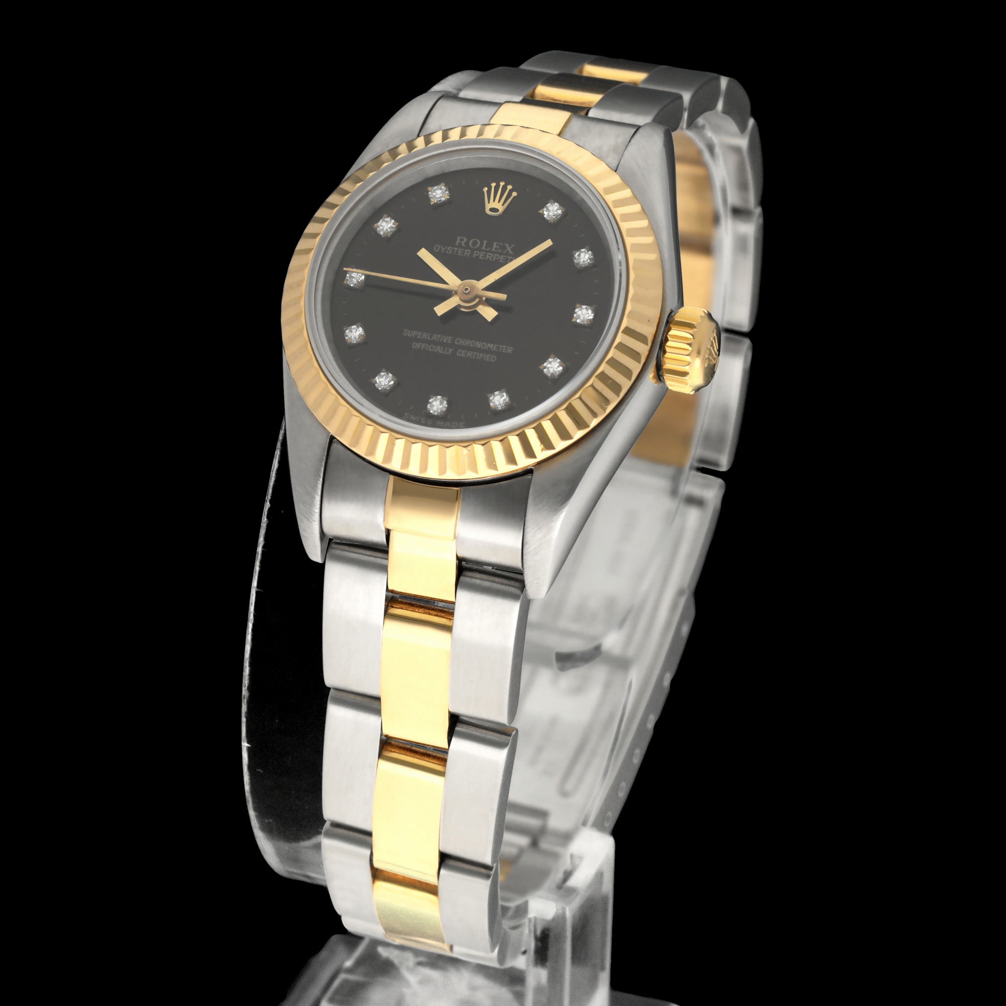 Rolex Oyster Perpetual Lady 67193G - 1999 - Rolex horloge - Rolex kopen - Rolex dames horloge - Trophies Watches