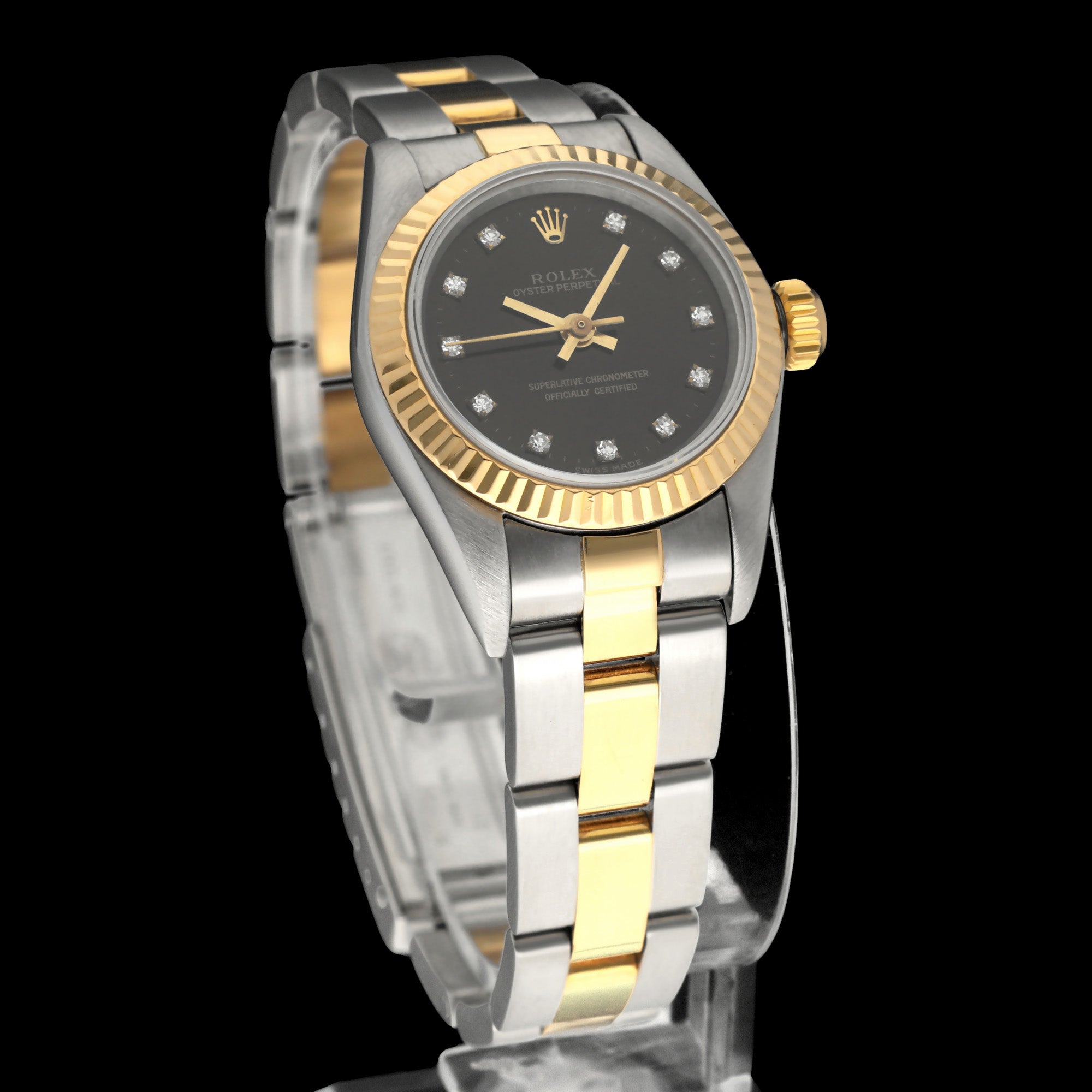 Rolex Oyster Perpetual Lady 67193G - 1999 - Rolex horloge - Rolex kopen - Rolex dames horloge - Trophies Watches