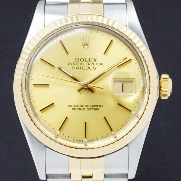 Rolex Datejust 16013 - 1987 - Rolex horloge - Rolex kopen - Rolex heren horloge - Trophies Watches